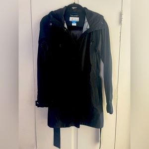 Columbia Lightweight Rain Jacket Black Size Small